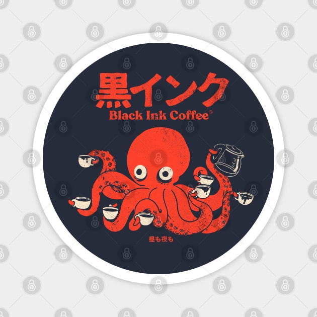 Black Ink Coffee Magnet by ppmid